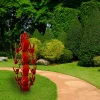 grand cactus a feuilles rouges lolito déco sculpture métallique
