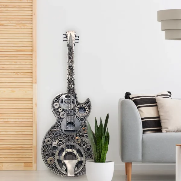 Guitare sur support